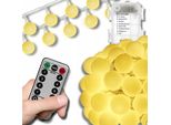 Omna | Ghirlanda Di Led - Luci A Forma Di Ghiacciolo - Bianco Caldo - Telecomando - Impermeabile - 50 Luci
