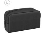 Haweel Borsa Organizer Per Elettronica Per Caricabatterie, Power Bank, Cavi, Mouse, Auricolari, Misura: L (Nero)