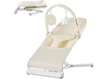 Sdraietta Per Neonati Seggiolino A Dondolo Sdraietta Per Neonati 68,5X41X60Cm Beige 0-9 Mesi - Sicurezza E Comfort Per I Neonati - Regolabile E Portatile