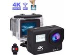 Touch Dual Screen Ultra Hd 4K Wifi Sport Action Camera 1080P Impermeabile Dv Bici Casco Nero_ Spina Usa