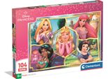 Puzzle Cle 104 Superkolor Princess 25056