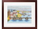 Confezione Da Ricamo A Punto Croce Olympus "Ponte Carlo"", Schema Contato, 23,4X32,5 Cm"
