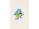 Permin Kit Punto Croce Contato Biglietto D'auguri "Blue Tit"", 9X13Cm"