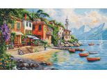 Luca-S Kit Per Ricamo A Punto Croce "Varenna"", Schema Contato, 50X29Cm"