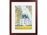 Kit Per Ricamo A Punto Croce Olympus "Azay Le Rideau"", Schema Contato, 32,5X23,4Cm"