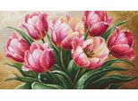 Luca-S Kit Per Ricamo A Punto Croce "Graceful Tulips"", Schema Per Il Conteggio, 56X32Cm"
