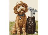 Luca-S Kit Punto Croce Contato "Il Maestro Di Golf"", 26X31Cm, Fai Da Te"