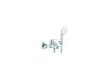 Grohe Wannen-Einhebelmischer Eurosmart 1/2", M Brausegarnitur, Wandmontage, Chrom (25276003)"