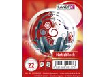 Landr Spiralnotizblock, Din A7, 40 Blatt, Kariert