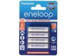 Panasonic Eneloop Standard HR-4UTGB Blister Con 4 Batterie Aaa Eneloop, Blister Di 4 Batterie Ricaricabili Eneloop Micro Aaa LR03