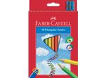 FABER-CASTELL Matite Colorate Triangolari Jumbo, Confezione Da 30 Pezzi