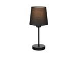 Lampada Da Tavolo Lampada Da Tavolo 1Xe14 Paralume In Tessuto Nero 25W Interruttore A Cavo Briloner
