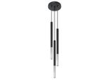 Lampada A Sospensione Mozaica 3P Nero/Cromo 3Xg9 8W Acciaio 90X20X20Cm Sollux Lighting