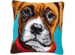 Cuscino A Punto Croce Vervaco "Boxer"", Immagine Da Ricamo Pre-Disegnata, 40X40Cm"