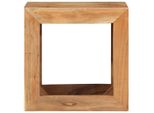 Sgabello 40X30X40 Cm In Legno Massiccio Di Acacia