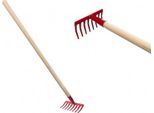 Teddies Rastrello Rosso Con Manico 80 Cm