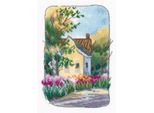 Rto Set Punto Croce "Il Vecchio Giardino Della Nonna"", Schema Da Contare, 12X17Cm C342"