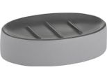 Porta Sapone, 12,5 X 8,5 Cm, Ceramica, Grigio Chiaro - Kela | Matsi