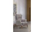 Poltrona 1 Posto Tessile Lounge Lusso Club Imbottitura Relax Divano Design Divano