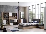 Garnitur Kinderbett Kinderzimmer Bett Holz Grau Kindermöbel Set 8tlg