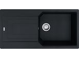 Franke Maris Urban Lavello Da Incasso Fragranit Lavello Ubg 611-100 Nero Opaco Manopola Acciaio Inox Da 60 Cm 114.0682.527