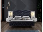 Camera Da Letto Chesterfield Design Imbottito Letti Matrimoniali Di Lusso Nero