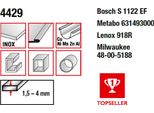 Lama Bimetallica Mps Fresata E Regolata Lunghezza Totale 230/Lunghezza Denti 210 Mm, Passo Dei Denti 1,4 Mm : 230 Mm : 1,4 Mm Lunghezza Totale: 230 Mm Passo Dei Denti: 1,4 Mm