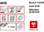 Lama Per Sega Alternativa Bimetallica Mps, Fresata E Incastonata Lunghezza Totale 230/Lunghezza Denti 210 Mm, Passo Denti 1,8 Mm : 230 Mm : 1,8 Mm Lunghezza Totale: 230 Mm Passo Denti: 1,8 Mm
