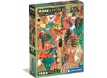 Clementoni - Compact 1000 Pieces - More Is More - Animals & Botanics