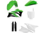 Kit Carene 9 Pezzi Acerbis Modello 2016 Verde/Bianco Per Kawasaki