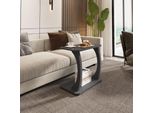 Tavolino 'Stattela' Tavolino A C 59 X 35 X 56 Cm Con 4 Ruote Grigio