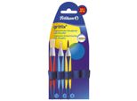 Pelikan 700726 Set Iniziale Di Spazzole Per La Scuola Pelikan Griffix, 3 Pezzi