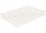 Stapelkiste Kunststoff, Weiß, HöHe: 70 Mm