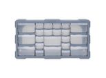 Vidaxl Organizzatore Multi-Cassetto Con 22 Cassetti 49X16X25,5 Cm