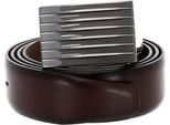 Vanzetti Pelle Cintura 35Mm Leather Belt W90 Dark Brown Marrone