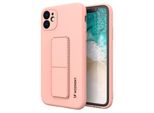 Wozinsky Custodia Kickstand Custodia In Silicone Con Supporto Iphone 11 Pro Max Rosa