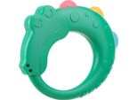 Akuku Teether In Silicone - Coccodrillo, Verde