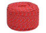 Vidaxl Corda Per Barca Rossa 8 Mm 250 M Polipropilene