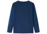 Vidaxl Camicia A Maniche Lunghe Per Bambini Blu Navy 128