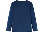 Vidaxl Camicia A Maniche Lunghe Per Bambini Blu Navy 104