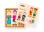 Woody Puzzle Persone E Professioni Di Tutto Il Mondo, In Scatola Di Legno, 36 Pezzi Woody 102190329