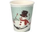 Starpak 89846 50 Starpak Einweg-Trinkbecher Snowman 0,2 L