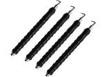 Set Di 4 - Trapano 30 Cm | Trapano Per Filo Di Recinzione | Roedelraht | Manovella A 2 Pezzi Con Ritorno Automatico | Trapano Con Impugnatura Ergonomica | Colore [Nero] - Utensile Per Trapano - Filo Di Avvolgimento