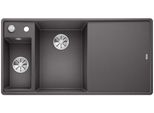 Blanco Axia Iii 6 S-F, Silgranit® Puradur®, Grigio Roccia, Vasca A Sinistra, Con Tagliere In Vetro