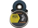 Disco Abrasivo Rhodius Lsz F2 Box 115X22.23Mm Grana 60 Acciaio Inox Alphaline - 208531