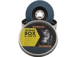 Disco Abrasivo Rhodius Lsz F2 Box 115X22,23Mm Grana 80 Acciaio Inox Alphaline - 208532