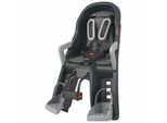 Polisport Guppy Mini Seggiolino Anteriore Per Bicicletta Per Bambini Montaggio Sul Tubo Di Sterzo - Grigio Scuro/Argento