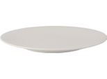 4 X Piatti Piani In Ceramica Senza Bordo, Bianchi, Ø 27 Cm
