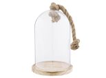 Campana Clayre & Eef Ø 17X29 Cm Legno Vetro Tondo