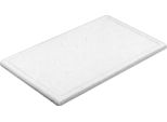 Tagliere Con Scanalatura, Senza Piedini, Lunghezza: 400 Mm, Larghezza: 300 Mm, Bianco
